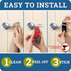 Door Lever Lock Prevents Toddlers from Opening Doors. 3.25" L * 1.5" W * 4.5" H - Image 3