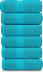 White Classic Luxury Aqua Hand Towels - Image 2