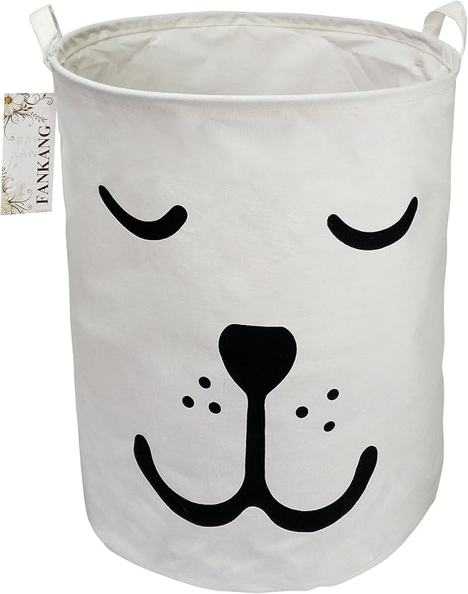 FANKANG Storage Basket, Nursery Hamper Canvas Laundry Basket Foldable by FANKANGStorageBasket