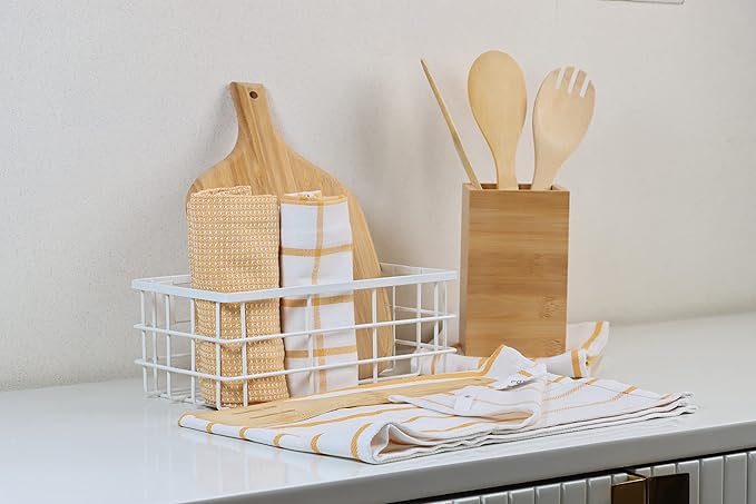 LANE LINEN Kitchen Towels Set of 12-100% Cotton, Quick-Drying 18” x 28” - Image 4