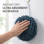 Soft Absorbent Chenille Ball Towel Sets, Quick Dry Hand, Towels - Image 2