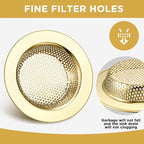 Retisee 2 Pcs Sink Strainer Stainless Steel Kitchen Sink Drain Strainer Basket - Image 3