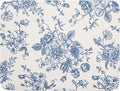 Vintage Blue Floral Dish Drying Mat by Kawani