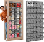 40-Pocket Over the Door Shoe Organizer by Unknown