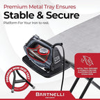 Bartnelli Extreme Stability Ironing Board 43x13 Upgraded Heavy-Duty Metal Frame - Image 5