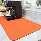 Coffee Mat - Absorbent Hide Stain Rubber Backed Dish Drying Mat by HotLive
