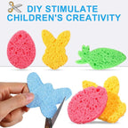 Zhengmy 100 Pieces Sponges Kitchen Compressed Sponges Bulk Natural Dish Sponge - Image 3