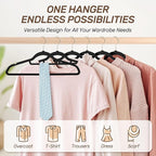 Velvet Hangers 30 Pack with Gold Hooks, Non-Slip Slim Felt Hanger - Image 6