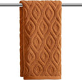 Artoid Mode 1 Pc Caramel 3D Diamond Grid Jacquard Hand Towels by ArtoidMode