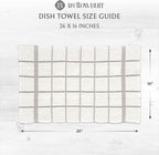 100% Cotton Terry Dish Towels, 4 Pack Checks, 16 x26 Inches, Super Soft and - Image 4