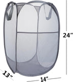 2 Pack Mesh Laundry Basket, Foldable Popup Laundry Hamper - Image 7