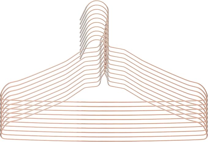 Mr. Pen- Rose Gold Metal Hangers, 10 Pack - Image 8