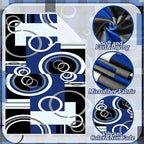 Boyiee Set of 6 Black Gray Blue Kitchen Towels Modern Geometric Dish Hand - Image 6