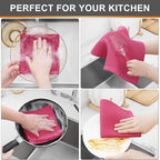 Kitinjoy 100% Cotton Kitchen Dish Cloths, 8 Pack Waffle Weave Ultra Soft - Image 4