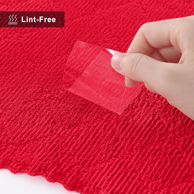 Homaxy 12 Pack Dish Towels for Kitchen, Super Soft and Absorbent Coral Velvet - Image 8