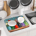 Spring Summer Floral Dish Drying Mat - Image 6