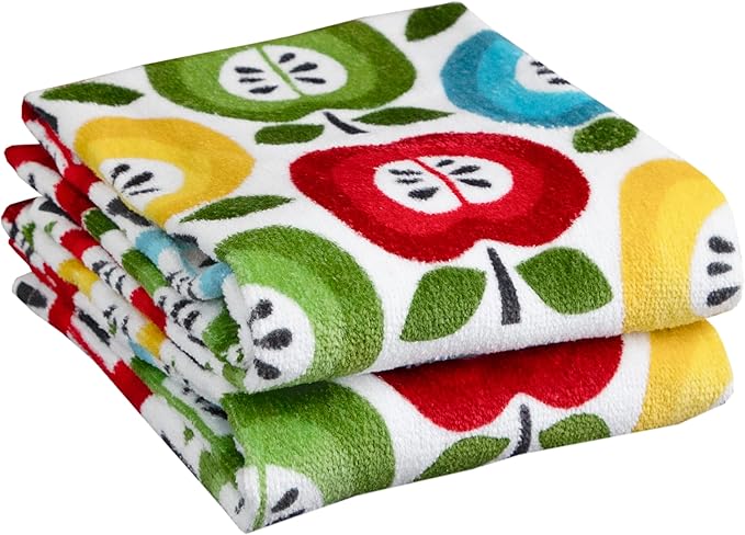 T-Fal Fiber Reactive Print Kitchen Towels: Highly Absorbent, Super Soft by T-falbrand
