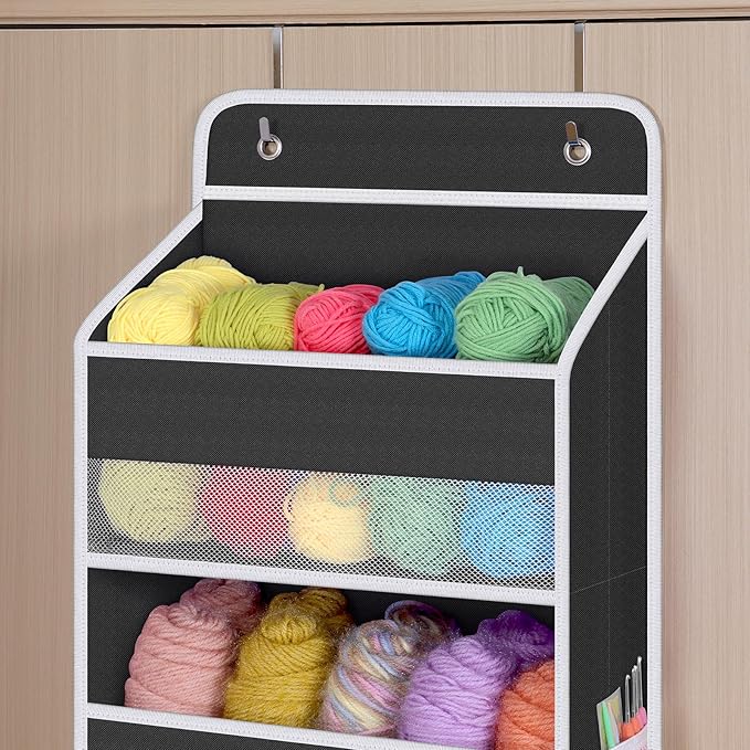 Univivi Door Hanging Organizer Nursery Closet Cabinet Baby Storage - Image 4