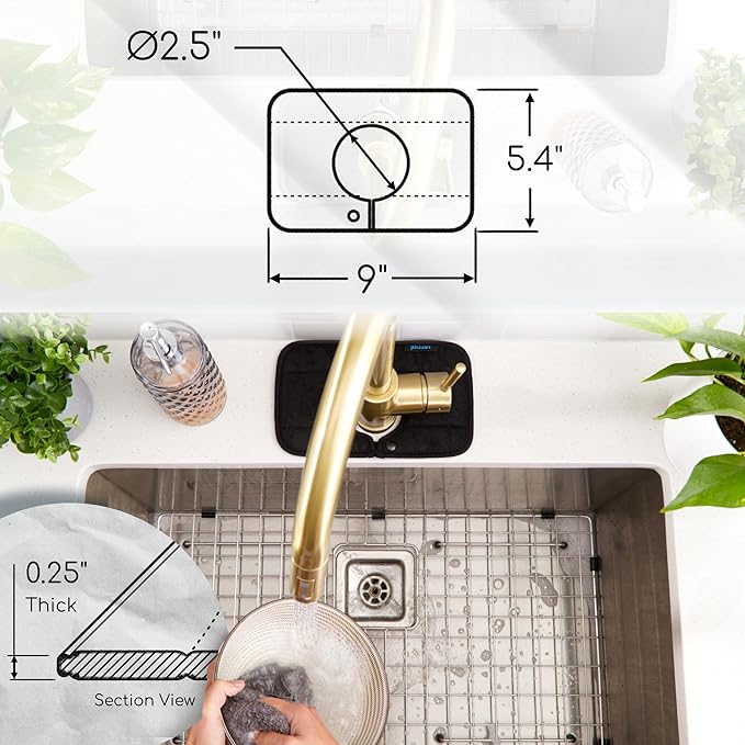 The Original Ternal Sinkmat Drip Catcher & Splash Guard, Faucet Mat - Image 2