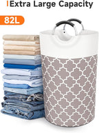 Large Laundry Basket Laundry Hamper Bag Washing Bin Clothes Bag Collapsible Tall - Image 5