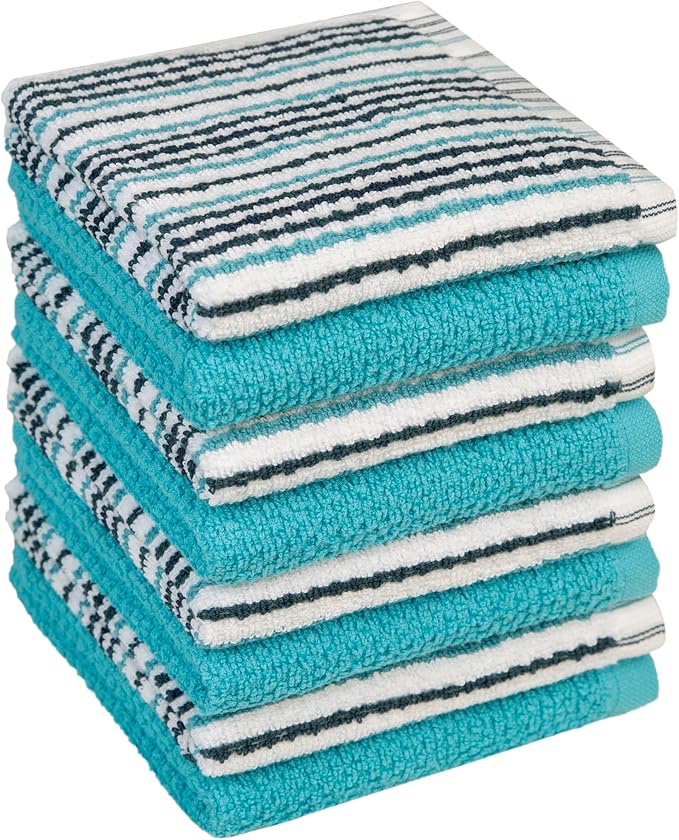 Bumble Premium Dish Cloths Towel 12"x12" | 100% Natural Ring Spun Cotton Tea by BumbleTowels