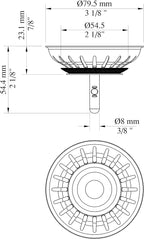 KANARY Stainless Steel Kitchen Sink Strainer Basket-Replacement - Image 5