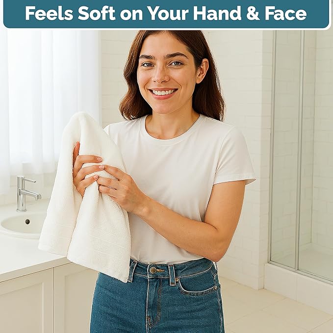 White Hand Towels for Bathroom - Image 5