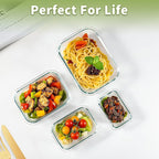 8 Pack Borosilicate Glass Food Storage Containers - Image 6