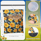 2 Pcs Clothespin Bag with Hanging Hook Waterproof Laundry 13" x 12" Clothes Pin - Image 2