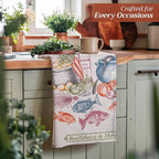 Maison d' Hermine Kitchen Towels Set of 3 100% Cotton 27.50" x 20" Reusable - Image 6