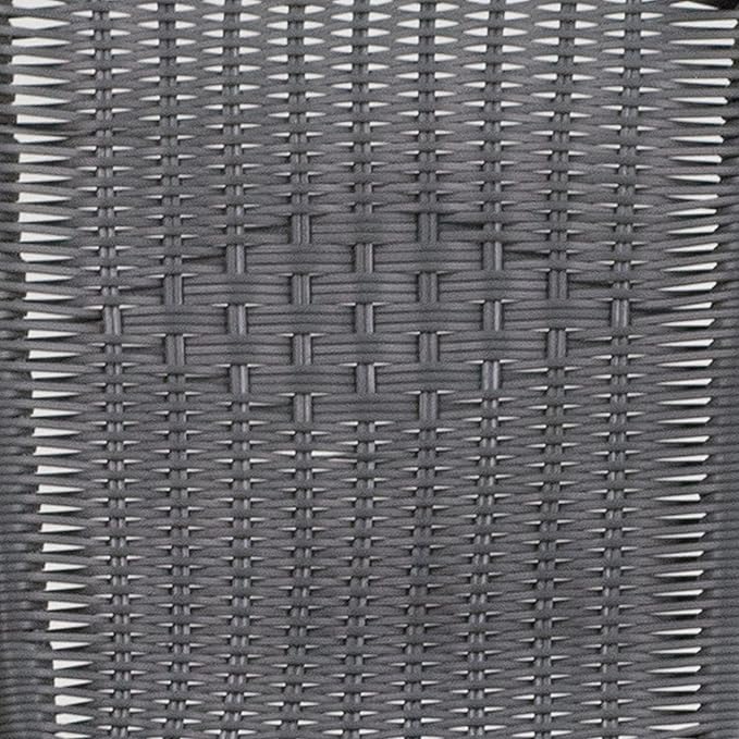 Flash Furniture Lila Modern Rattan Indoor/Outdoor Stackable Dining Chairs, Stacking Rattan Bistro Chairs for Patio or Restaurant, Set of 4, Gray - Image 14