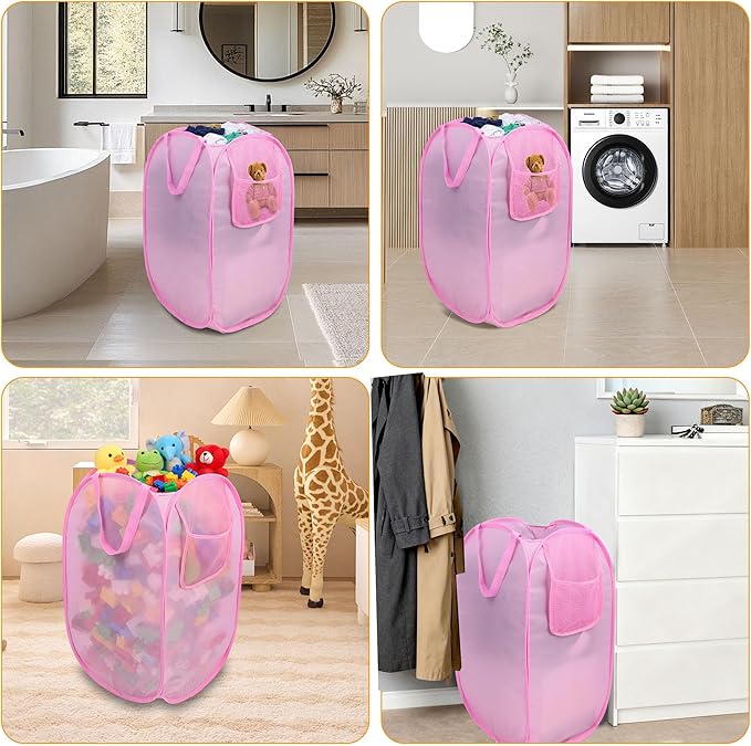 Foldable Laundry Basket, Pop Up Laundry Hamper - Image 7