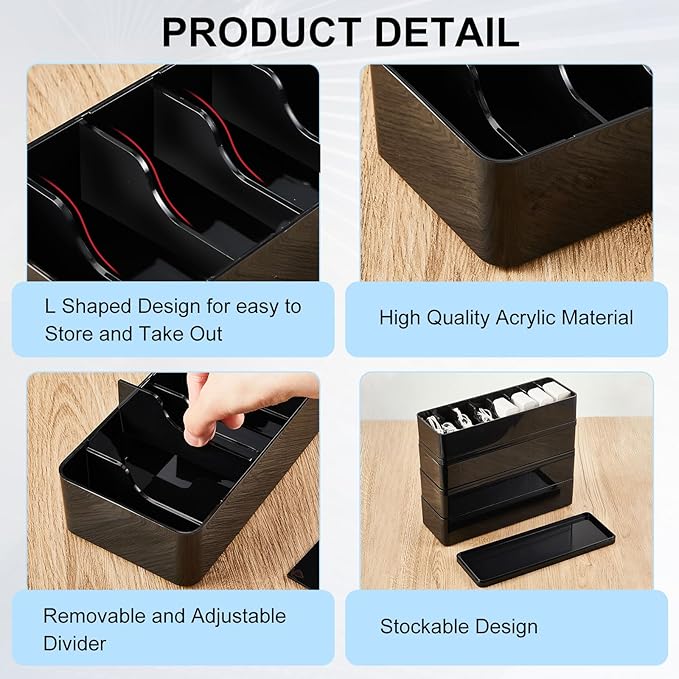Tatuo 4 Pcs Cable Organizer Box - Image 3