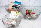 RSVP International Hanging Storage Collection 3-Tier Baskets, Chrome Woven Wire - Image 9
