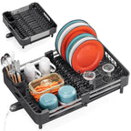 TOOLF Dish Drying Rack with Drainboard, Extendable Dish Rack by TOOLF
