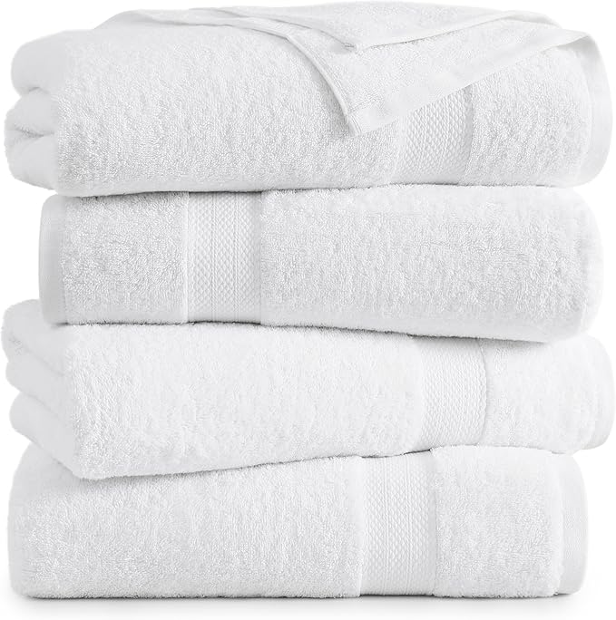 Lane Linen 100% Cotton 4 Pack Bath Sheets - Image 2