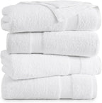 Lane Linen 100% Cotton 4 Pack Bath Sheets - Image 2