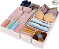Criusia 8 Pack Underwear Drawer Organizer, Drawer Organizer Clothes, Foldable by Criusia