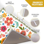 Colorful Boho Floral Dish Drying Mat 18x24 Inch Dishes Dry Pad Drainer Rack - Image 4