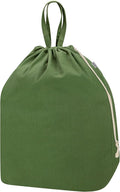 Canvas Laundry Bags with Handles & Rectangular Base, Washable Cotton Drawstring by CALACH