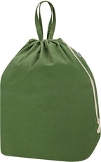 Canvas Laundry Bags with Handles & Rectangular Base, Washable Cotton Drawstring by CALACH