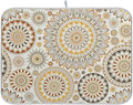 Mandala Ethnic Bohemian Ornament Dish Drying Mat by BOENLE-WELCOMEYOURCOMING