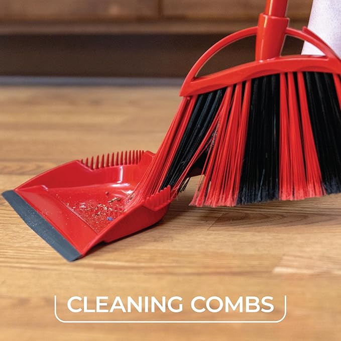 O-Cedar One Sweep Broom with Step-On Dustpan | Remove 99% with One | - Image 5