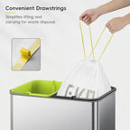 EKO 9.3 Gallon / 30–35 Liter Drawstring Trash Bags, Extra-Strong Leak-Resistant - Image 6