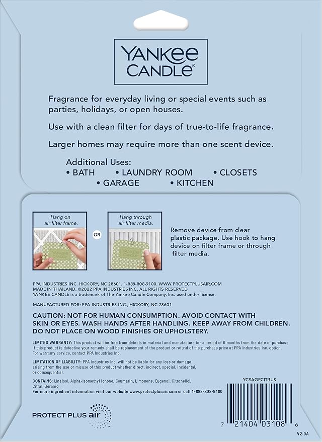 Yankee Candle Sage Citrus Whole Home Air Freshener - Image 3