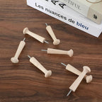 12 Pcs Wood Pegs for Hanging, 3.68 Inch Solid Unfinished Wooden Pegs for Hanging - Image 5