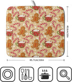 Christmas Gingerbread Man Dish Drying Mat - Image 2