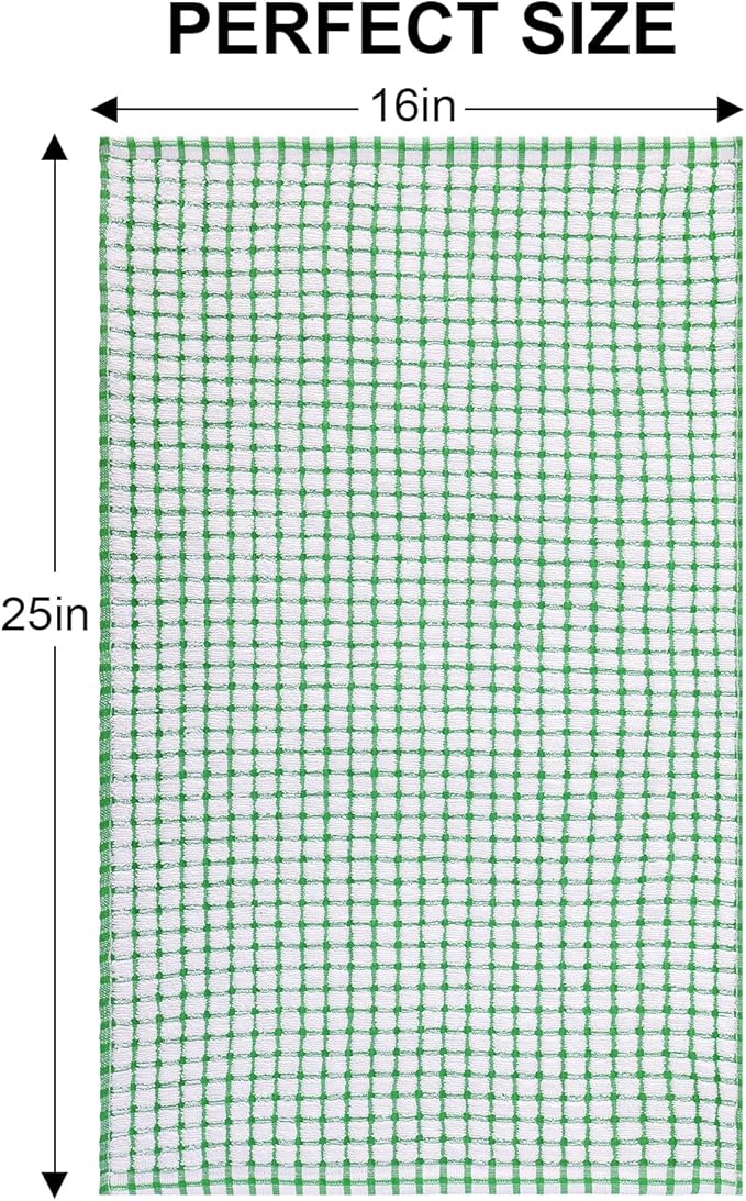 Kitinjoy Cotton 6 Pack Terry Kitchen Towels, 16 x 25 Inches Super Soft and - Image 6