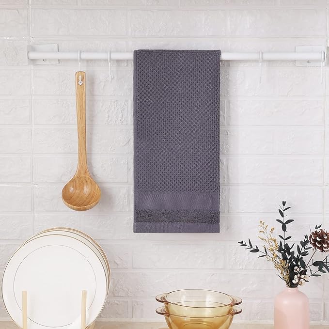 Homaxy 100% Cotton Waffle Weave Kitchen Towels, 13 x 28 Inches Super Absorbent - Image 7