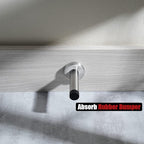 JQK Door Stopper, 304 Stainless Steel Thicken 1mm Sound Dampening Door Stop - Image 6